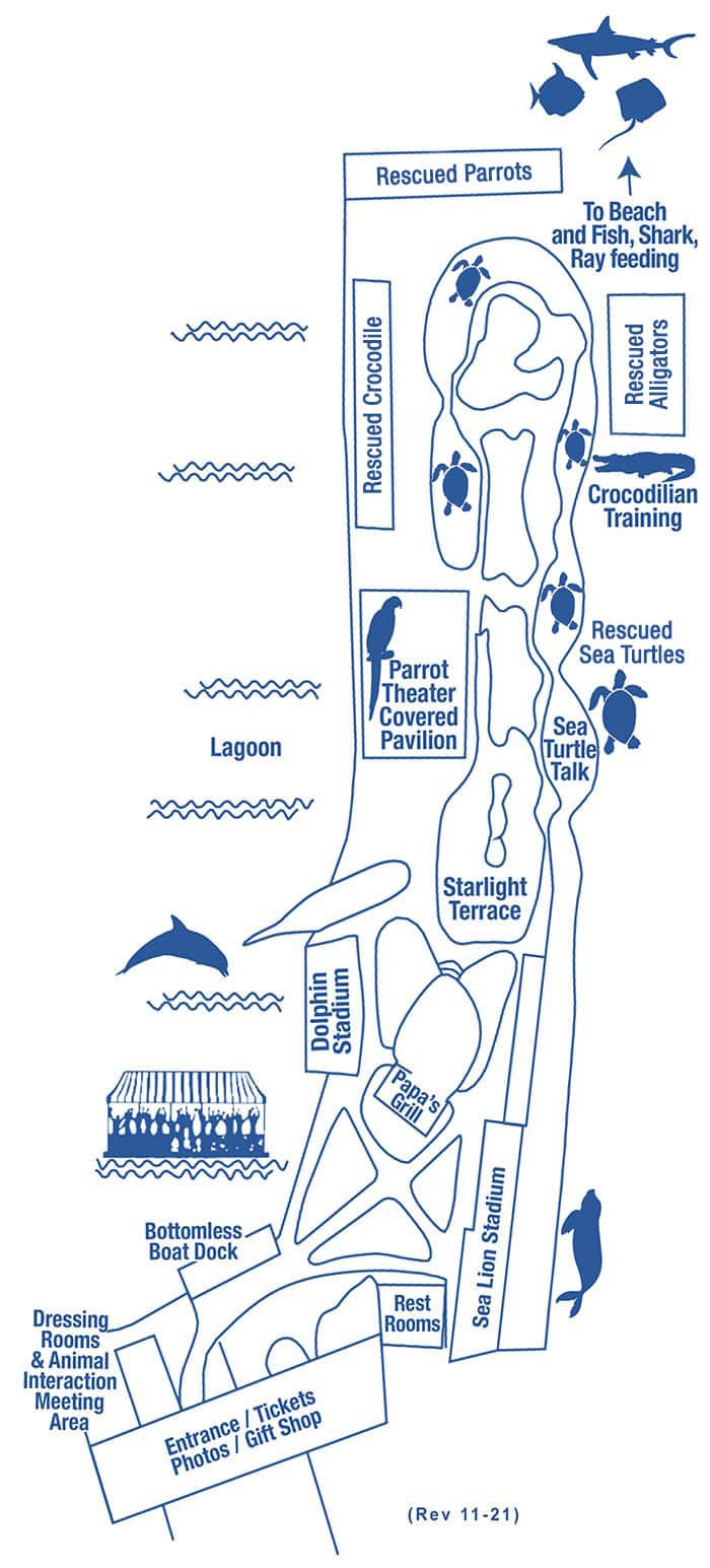 Theater of The Sea Park Map