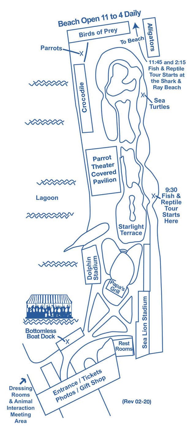 Theater of The Sea Park Map