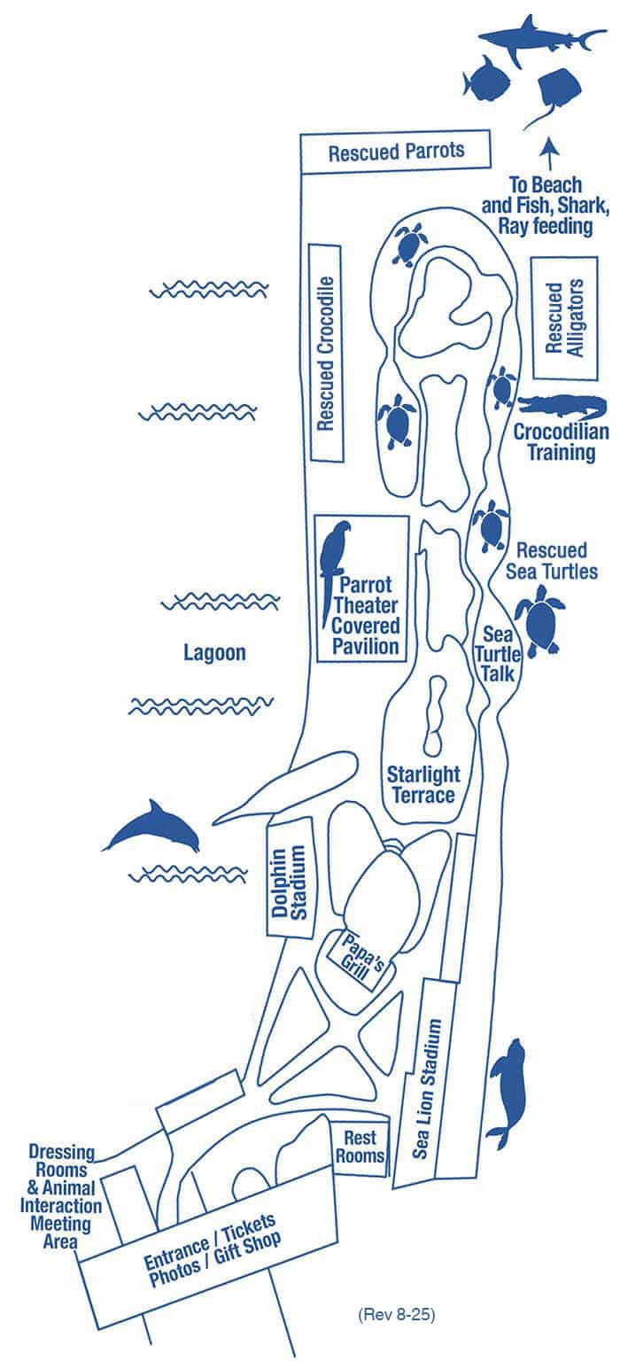 Theater of The Sea Park Map